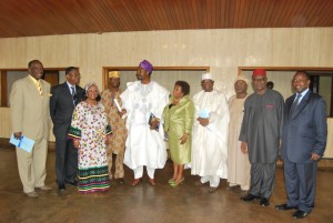 Chairman & Board Members with Chairman of the occasion Chief Kola Daisi &  Honouree-Dr Kalu I Kalu