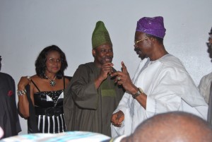 L-R Dr Mrs Stella Okolie  Governor Ibikunle Amosun and Senator Durojaiye
